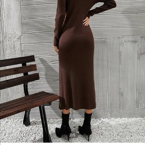Brown long dress